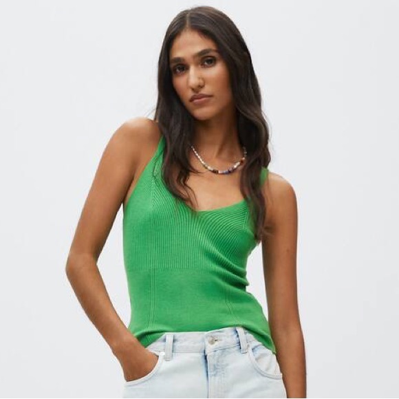 Mango ribbed knit tank - Picture 1 of 8